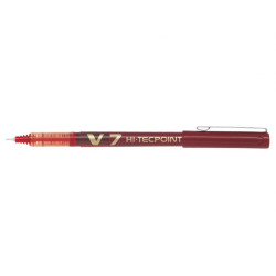 PILOT V7 Hi-Tecpoint Liquid Ink Rollerball MEDIUM Tip - Red PILOT V7 Hi-Tecpoint Liquid Ink Rollerball MEDIUM Tip - Red