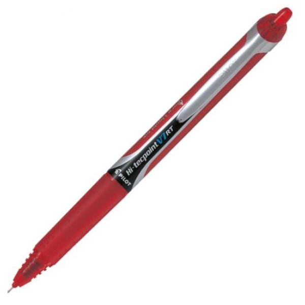 PILOT V7 Hi-Tecpoint Retractable MEDIUM Rollerball Pen - Red PILOT V7 Hi-Tecpoint Retractable MEDIUM Rollerball Pen - Red
