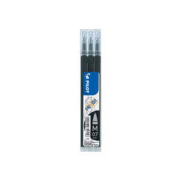 Pilot FriXion 0.7mm Erasable Gel Pen Refills - Black 3 Pack