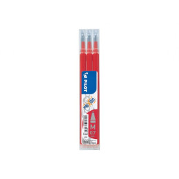 Pilot FriXion 0.7mm Erasable Gel Pen Refills - Red 3 Pack