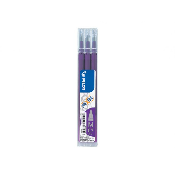 Pilot FriXion 0.7mm Erasable Gel Pen Refills - Violet 3 Pack