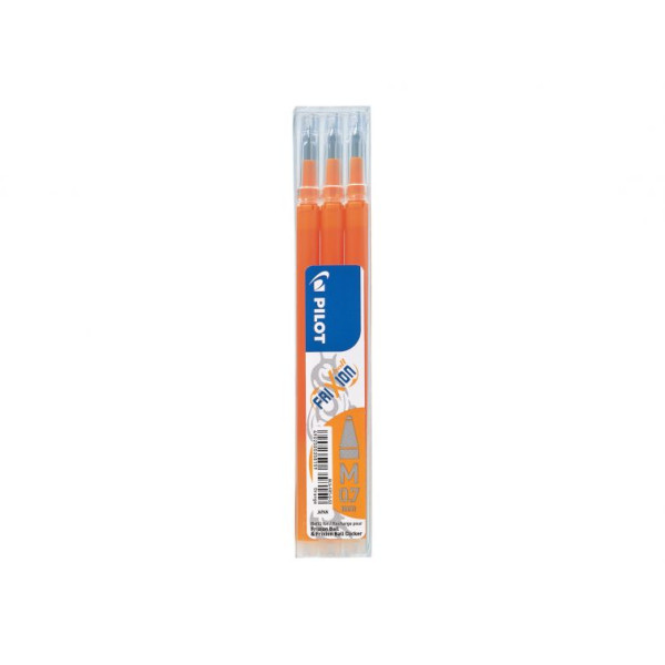 Pilot FriXion 0.7mm Erasable Gel Pen Refills - Orange 3 Pack