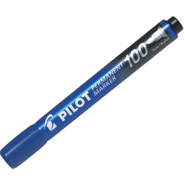 Pilot Permanent Marker 100 Bullet Tip - Blue