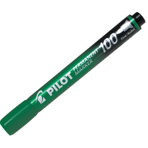 Pilot Permanent Marker 100 Bullet Tip - Green