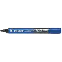 Pilot Permanent Marker 100 Bullet Tip - Blue