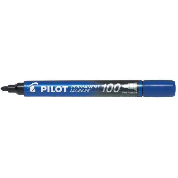 Pilot Permanent Marker 100 Bullet Tip - Blue