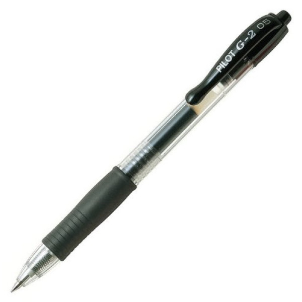 PILOT G2 Retractable Gel Ink Pen Extra Fine 0.5mm Black