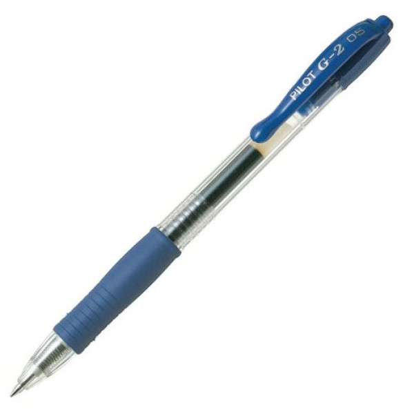 PILOT G2 Retractable Gel Ink Pen Extra Fine 0.5mm Blue