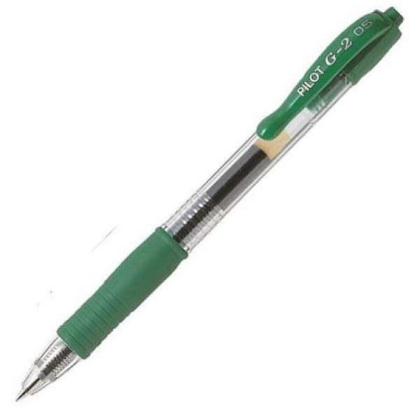 PILOT G2 Retractable Gel Ink Pen Extra Fine 0.5mm Green PILOT G2 Retractable Gel Ink Pen Extra Fine 0.5mm Green