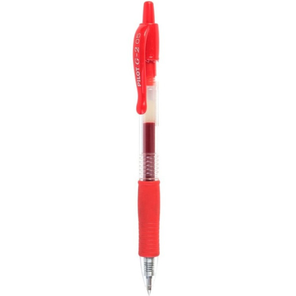 PILOT G2 Retractable Gel Ink Pen Extra Fine 0.5mm Red