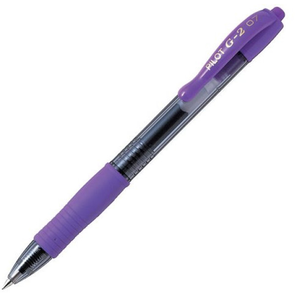 PILOT G2 Retractable Gel Ink Pen Fine 0.7mm Violet