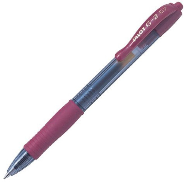 PILOT G2 Retractable Gel Ink Pen Fine 0.7mm Dark Red PILOT G2 Retractable Gel Ink Pen Fine 0.7mm Dark Red