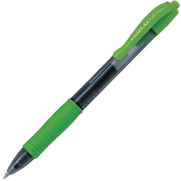PILOT G2 Retractable Gel Ink Pen Fine 0.7mm Lime Green PILOT G2 Retractable Gel Ink Pen Fine 0.7mm Lime Green