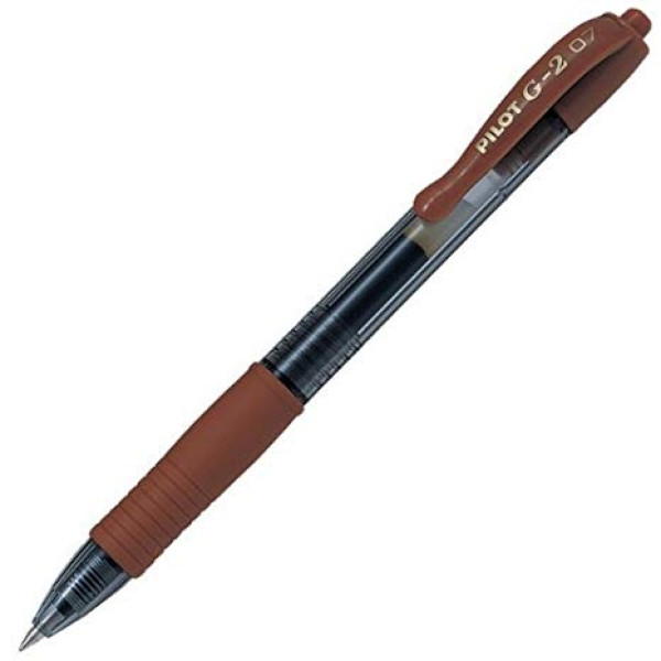 PILOT G2 Retractable Gel Ink Pen Fine 0.7mm Caramel PILOT G2 Retractable Gel Ink Pen Fine 0.7mm Caramel