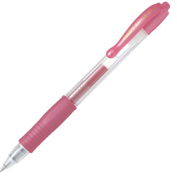 PILOT G2 Retractable Gel Ink Pen Metallic Pink PILOT G2 Retractable Gel Ink Pen Metallic Pink