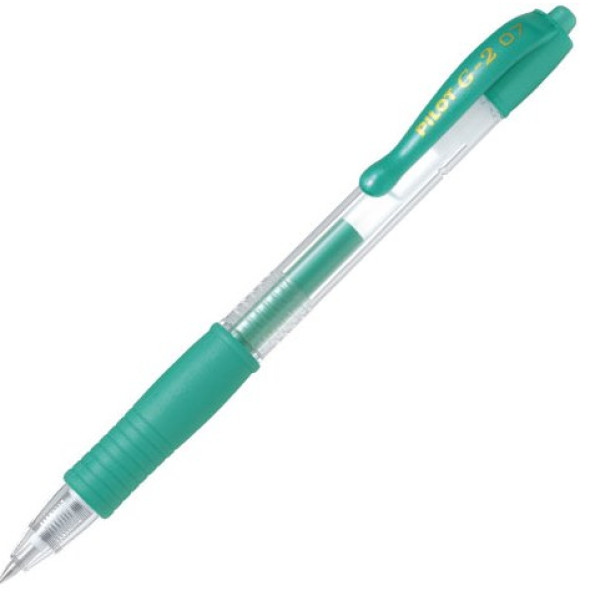 PILOT G2 Retractable Gel Ink Pen Metallic Green
