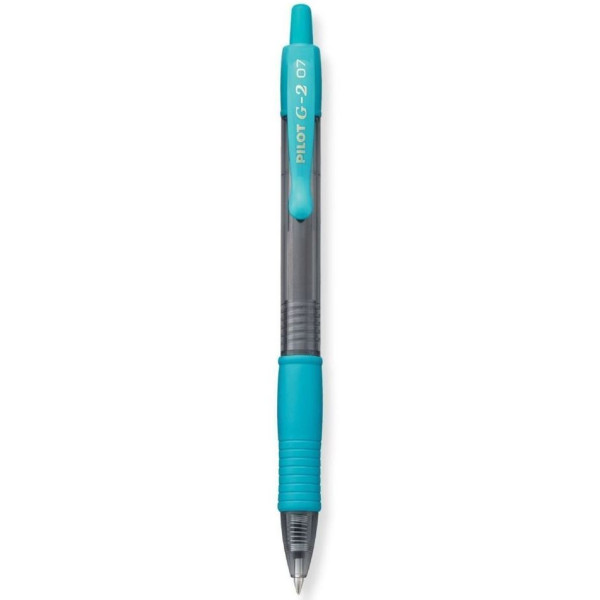 PILOT G2 Retractable Gel Ink Pen Fine 0.7mm Light Blue