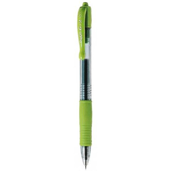 PILOT G2 Retractable Gel Ink Pen Fine 0.7mm Lime Green PILOT G2 Retractable Gel Ink Pen Fine 0.7mm Lime Green