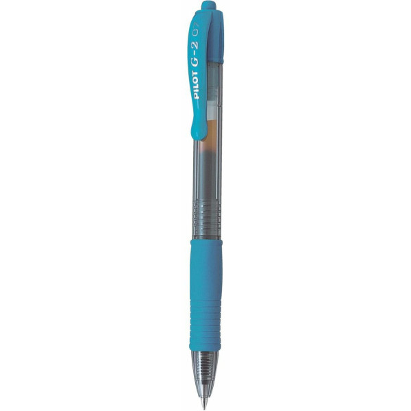 PILOT G2 Retractable Gel Ink Pen Fine 0.7mm Sky Blue PILOT G2 Retractable Gel Ink Pen Fine 0.7mm Sky Blue