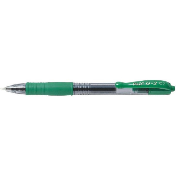 PILOT G2 Retractable Gel Ink Pen Fine 0.7mm Green