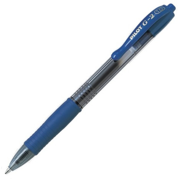 PILOT G2 Retractable Gel Ink Pen Broad 1.0mm Blue