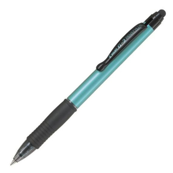 PILOT G2 Stylus Retractable Gel Rollerball Pen Light Blue Barrel - Black ink PILOT G2 Stylus Retractable Gel Rollerball Pen Light Blue Barrel - Black ink