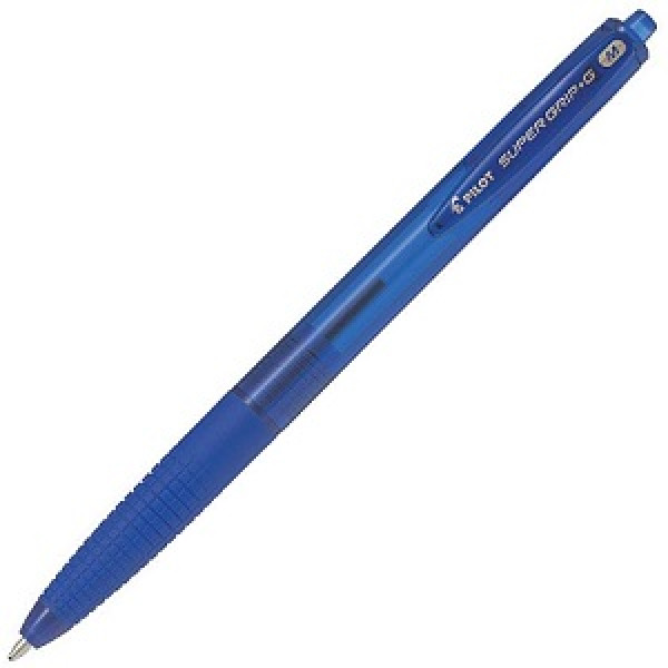 Pilot Super Grip G Retractable Medium Ballpoint Pen Blue