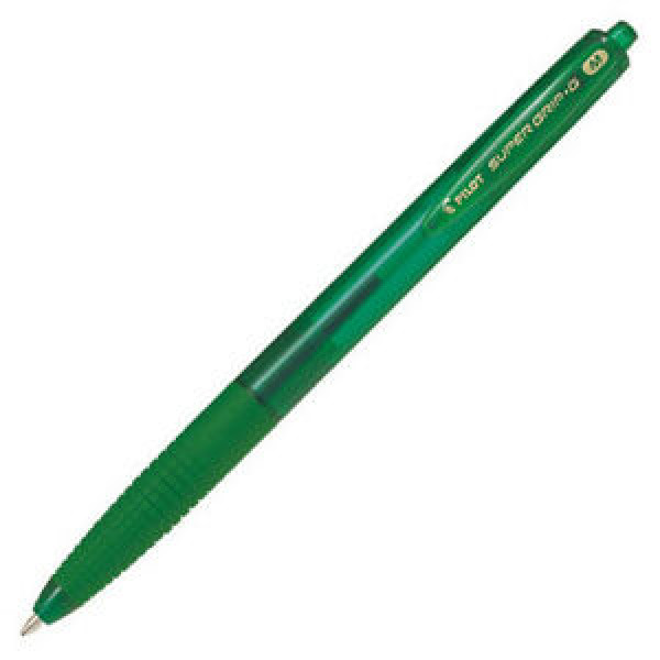 Pilot Super Grip G Retractable Medium Ballpoint Pen Green Pilot Super Grip G Retractable Medium Ballpoint Pen Green