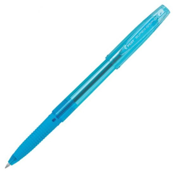 Pilot Super Grip G Fine Ballpoint Pen Light Blue