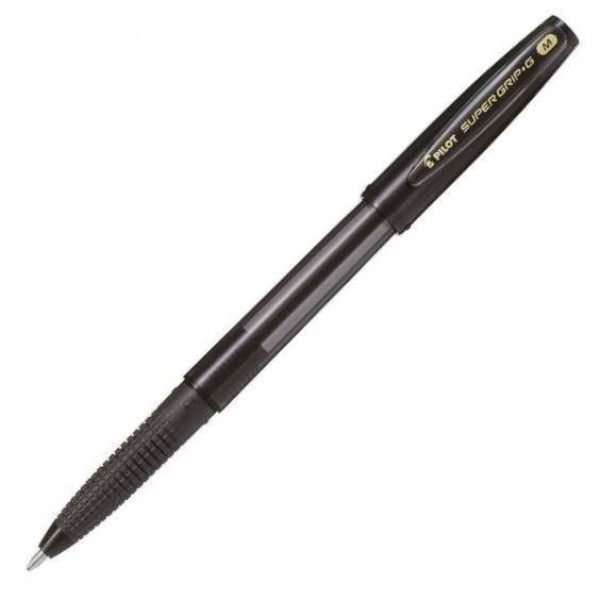 Pilot Super Grip G Medium Ballpoint Pen Black