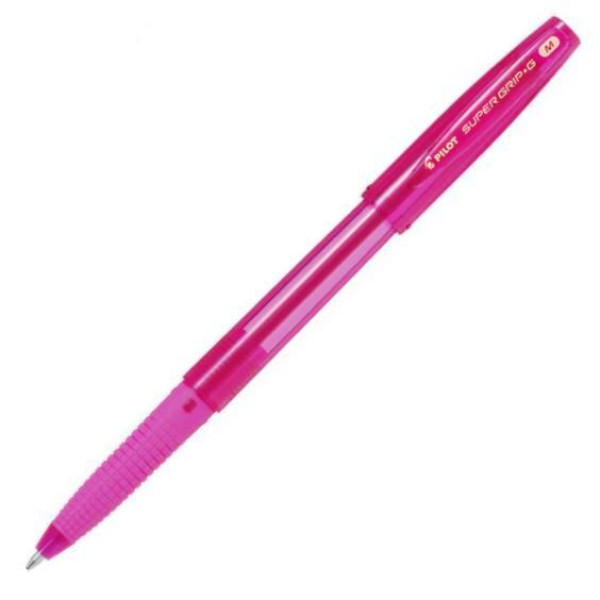 Pilot Super Grip G Medium Ballpoint Pen Pink Pilot Super Grip G Medium Ballpoint Pen Pink