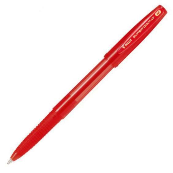 Pilot Super Grip G Medium Ballpoint Pen Red
