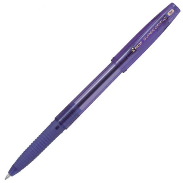 Pilot Super Grip G Medium Ballpoint Pen Violet