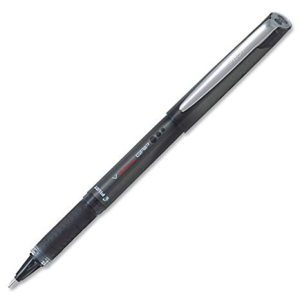 PILOT V-Ball Grip 1.0mm Rollerball Broad Pen - Black