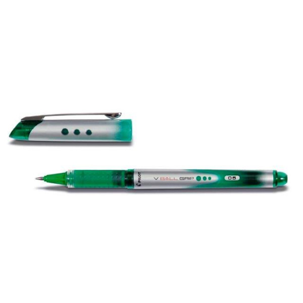 PILOT V-Ball Grip 0.5mm Rollerball FINE Pen - Green