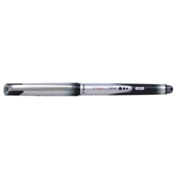 PILOT V-Ball Grip 0.7mm Rollerball MEDIUM Pen - Black