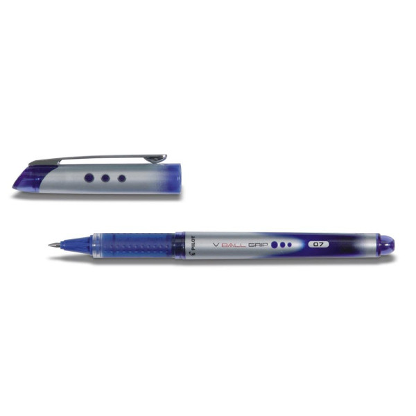 PILOT V-Ball Grip 0.7mm Rollerball MEDIUM Pen - Blue PILOT V-Ball Grip 0.7mm Rollerball MEDIUM Pen - Blue