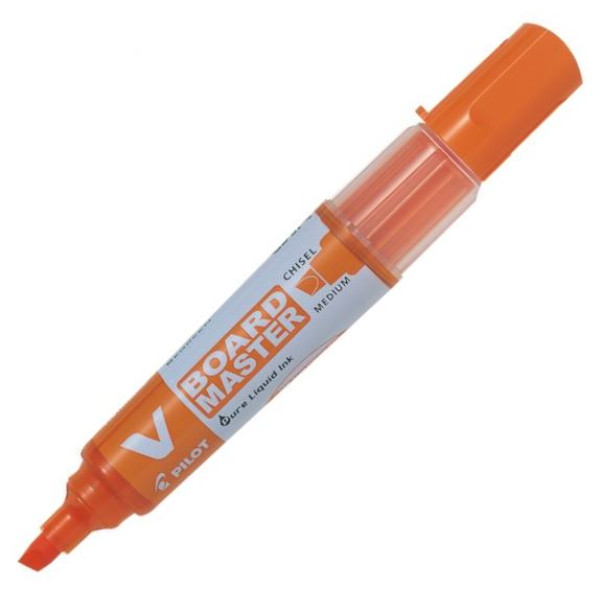 Eco-Friendly Pilot V Board Master Chisel Point Marker Orange Pilot V Board Master Orange Chisel Point Whiteboard Marker