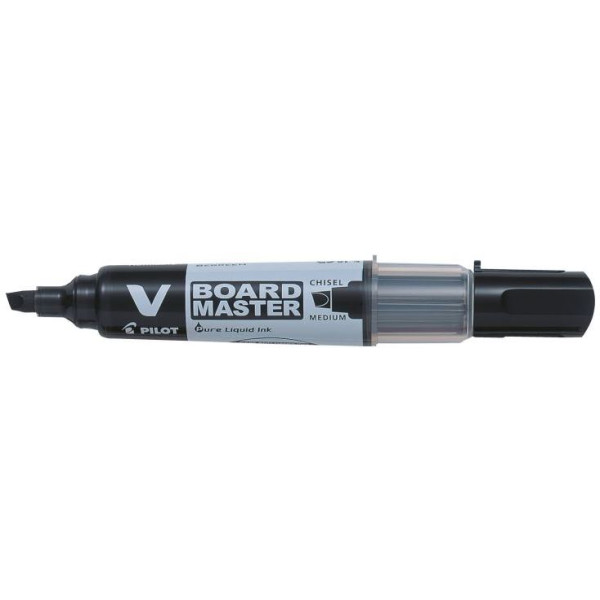 Pilot V Board Master Chisel Point Marker Black Refillable