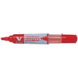 Pilot V Board Master Chisel Point Marker Red Refillable