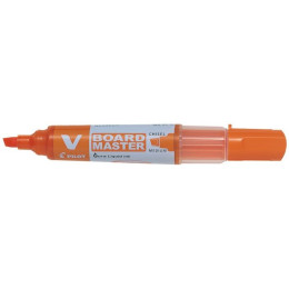Pilot V Board Master Orange Chisel Point Whiteboard Marker