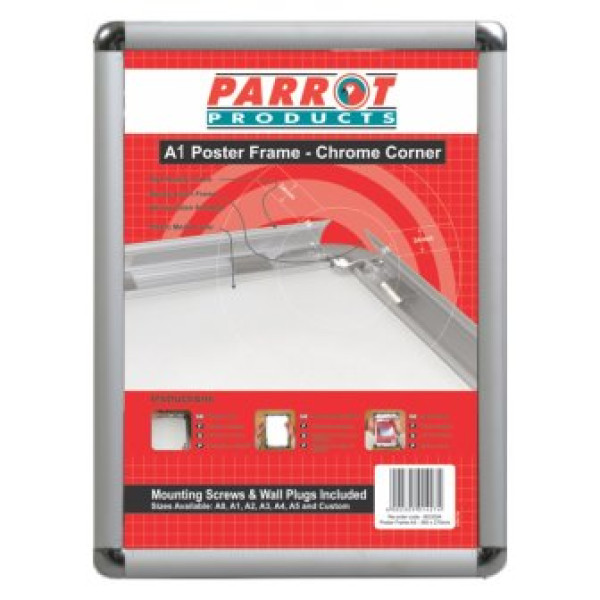 PARROT A1 Poster Frame Chrome Corner