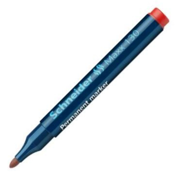 Schneider Maxx 130 Bullet Tip Permanent Marker - Red