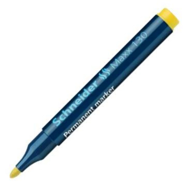 Schneider Maxx 130 Bullet Tip Permanent Marker - Yellow
