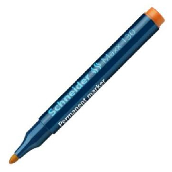 Schneider Maxx 130 Bullet Tip Permanent Marker - Orange
