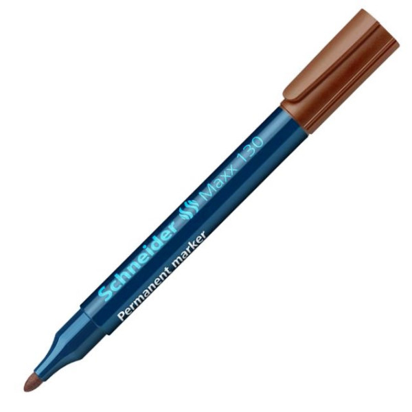 Schneider Maxx 130 Bullet Tip Permanent Marker - Brown