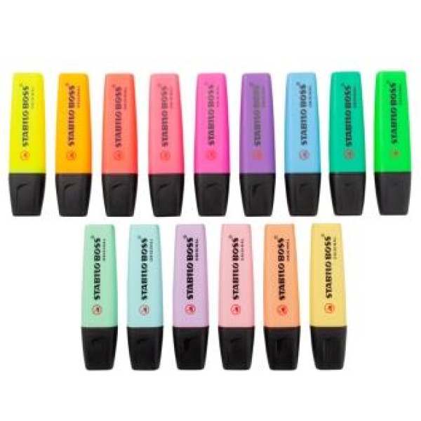 STABILO Boss Highlighter - Desk Set 15s