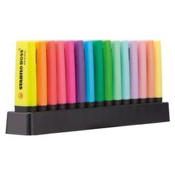 STABILO Boss Highlighter - Desk Set 15s