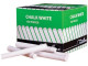 Treeline Dustless White Chalk Sticks - 100 Pack 