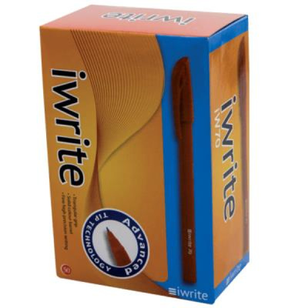 iWrite Tri-Grip Ballpoint Pen Medium Red Box of 50 iWrite Tri-Grip Ballpoint Pen Medium Red Box of 50